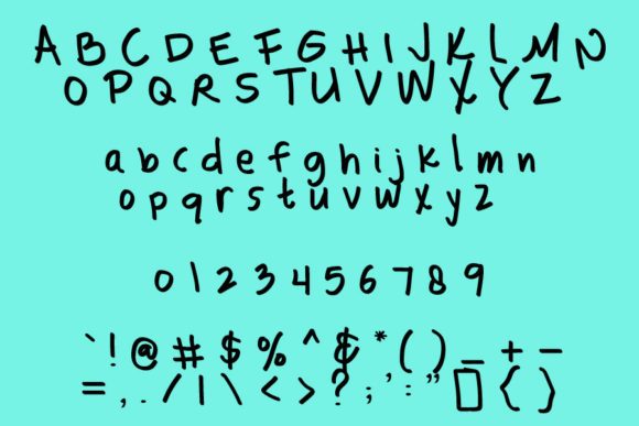Kids Birthday Font Poster 3