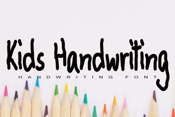 Kids Handwriting Font Poster 1