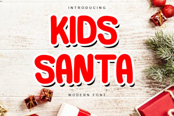 Kids Santa Font Poster 1