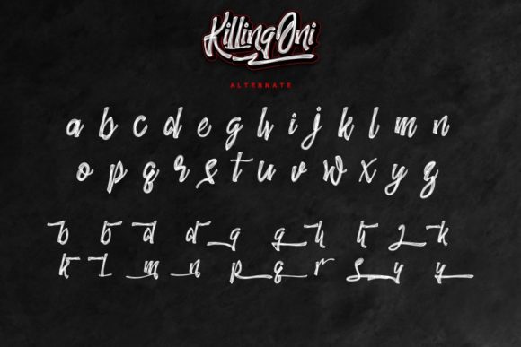 KillingOni Font Poster 6