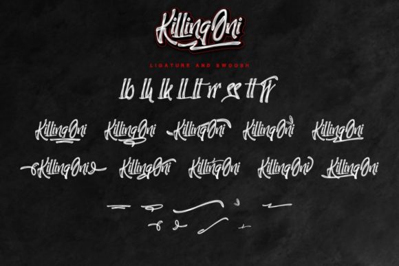 KillingOni Font Poster 8
