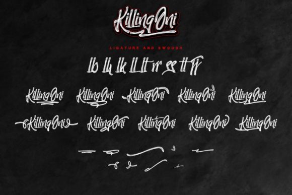 KillingOni Font Poster 8