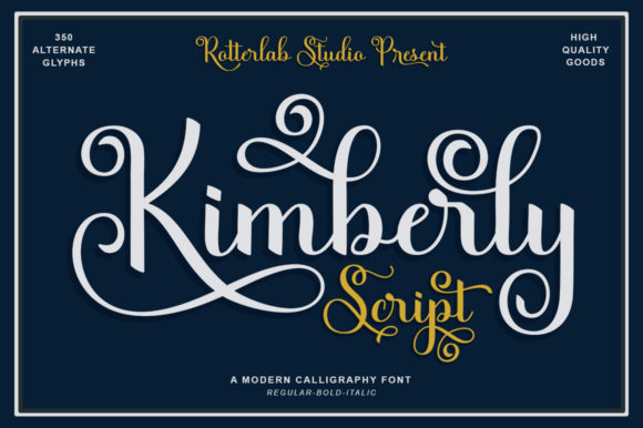 Kimberly Script Font Poster 1