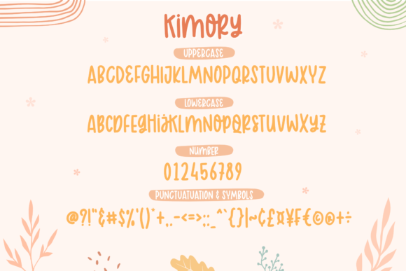 Kimory Font Poster 2