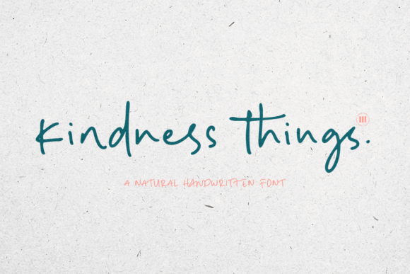 Kindness Things Font
