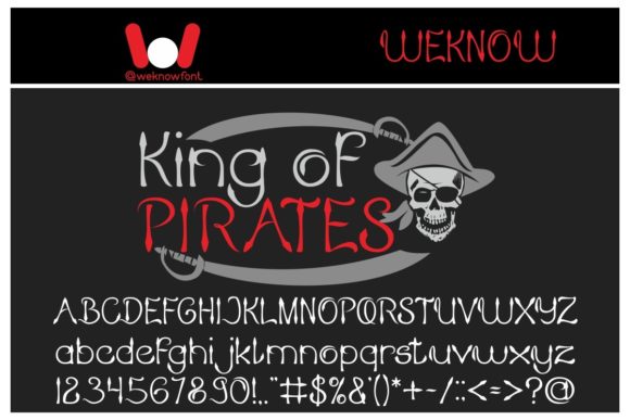 King of Pirates Font Poster 1