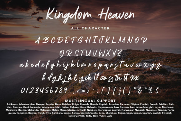 Kingdom Heaven Font Poster 8