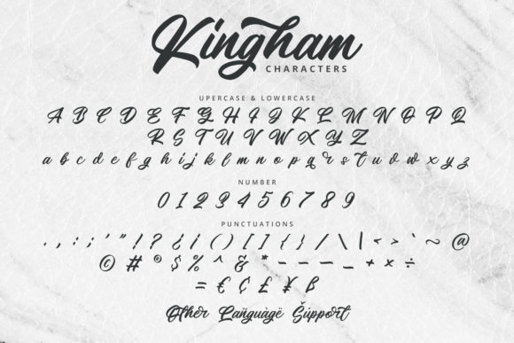 Kingham Font Poster 10