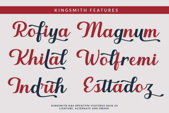 Kingsmith Font Poster 2