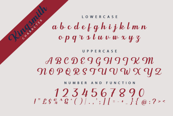 Kingsmith Font Poster 9