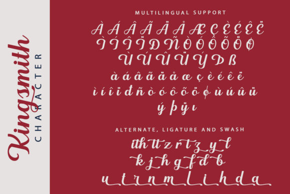 Kingsmith Font Poster 10