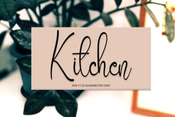 Kitchen Font Poster 1