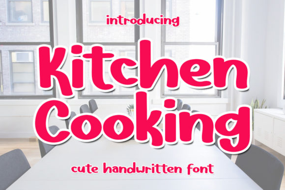 Kitchen Cooking Font Poster 1