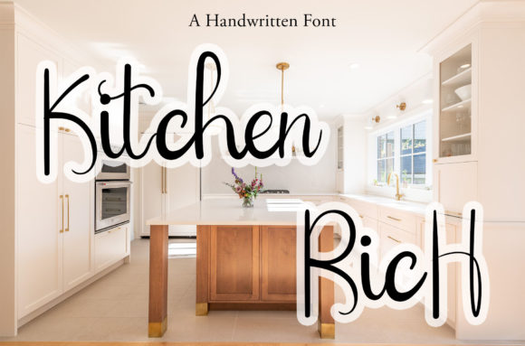 Kitchen Rich Font Poster 1