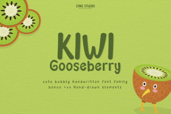 Kiwi Gooseberry Font Poster 1
