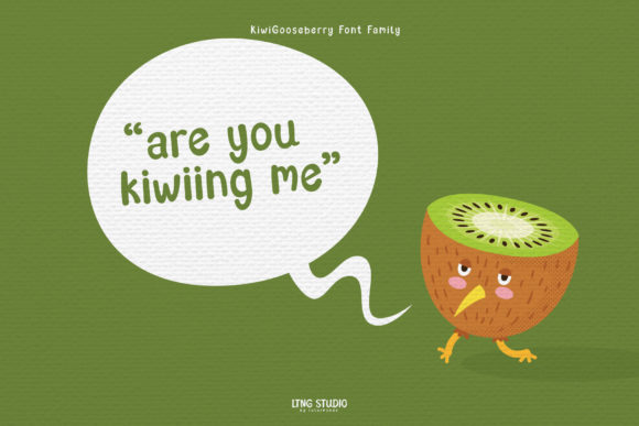 Kiwi Gooseberry Font Poster 2