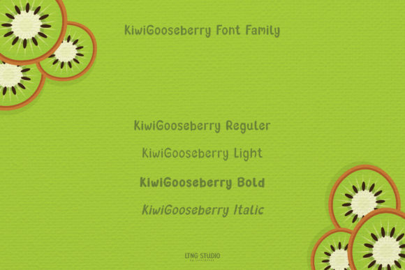 Kiwi Gooseberry Font Poster 4