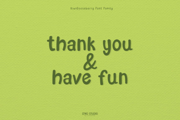 Kiwi Gooseberry Font Poster 9