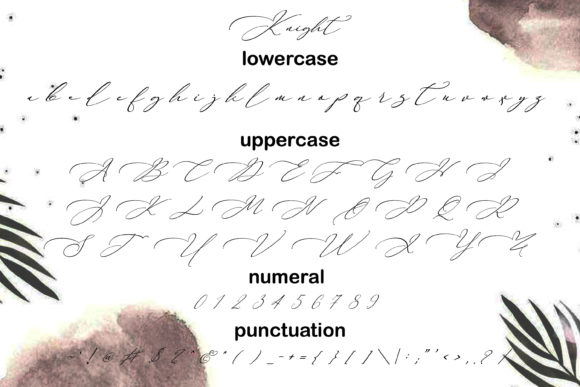 Knight Font Poster 4