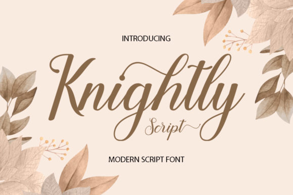 Knightly Script Font Poster 1