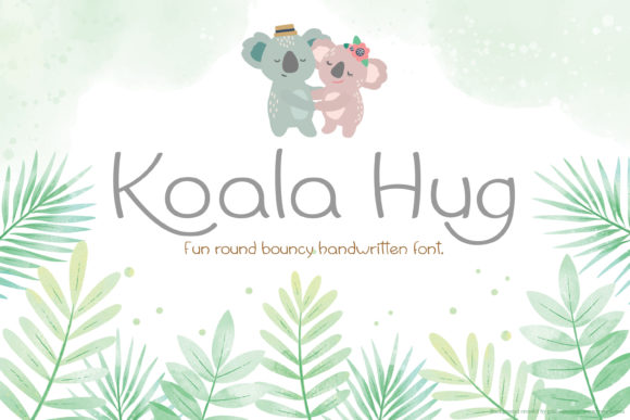 Koala Hug Font Poster 1