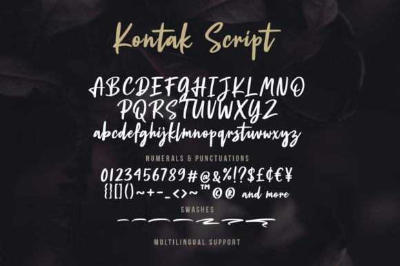 Kontak Font Poster 7