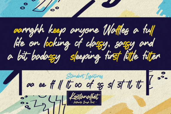 Kostanalliet Font Poster 6