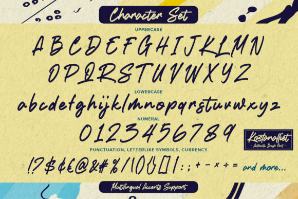 Kostanalliet Font Poster 7