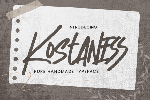 Kostaness Font Poster 1