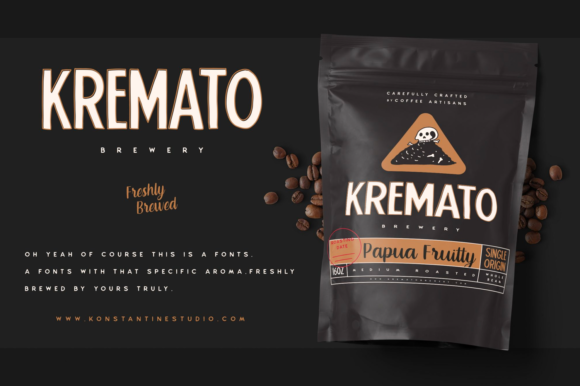 Kremato Font Poster 2