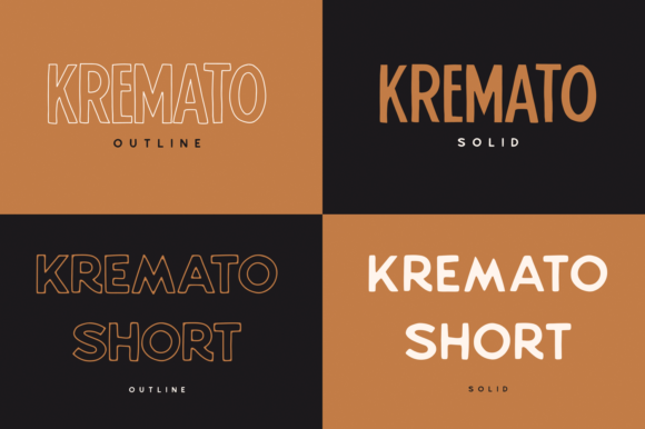 Kremato Font Poster 3