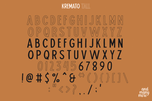 Kremato Font Poster 8