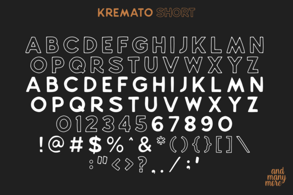 Kremato Font Poster 9