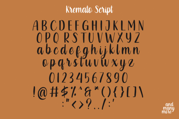 Kremato Font Poster 10