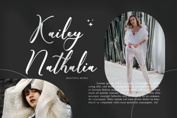 Krista Nathalia Font Poster 3