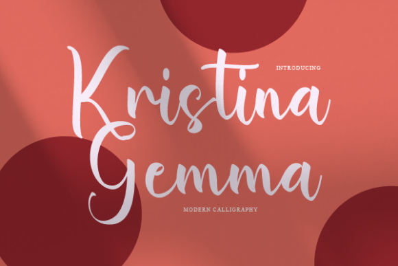 Kristina Gemma Font Poster 1