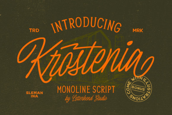 Krostenia Font Poster 1