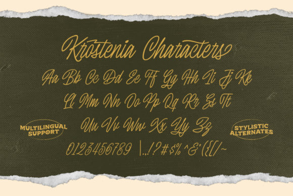 Krostenia Font Poster 6