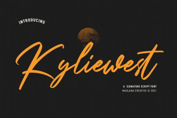 Kyliewest Signature Font Kyliewest Signature Font Poster 1