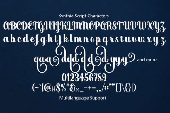 Kynthia Font Poster 5