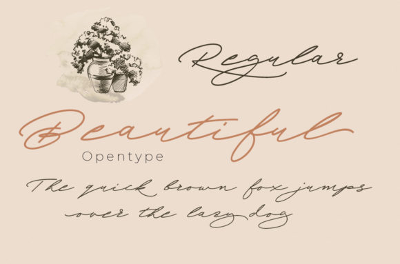 La Queenta Font Poster 2