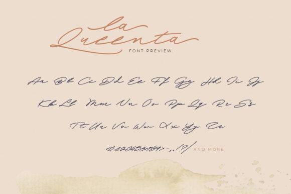 La Queenta Font Poster 4