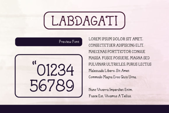 Labdagati Font Poster 3