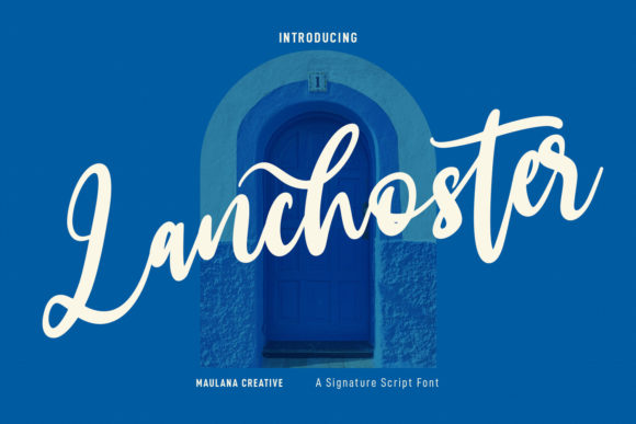 Lanchoster Font Poster 1