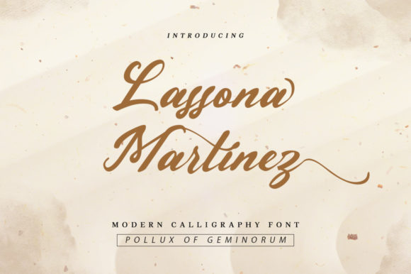 Lassona Martinez Font Poster 1