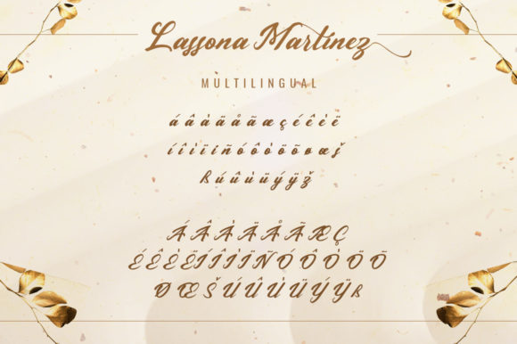 Lassona Martinez Font Poster 13