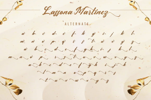 Lassona Martinez Font Poster 14