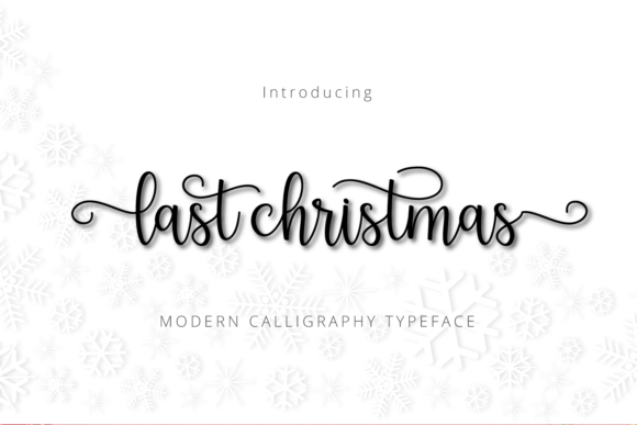 Last Christmas Script Font Poster 1