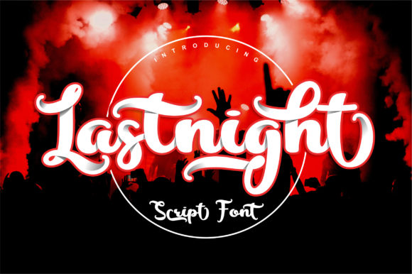 Lastnight Font Poster 1