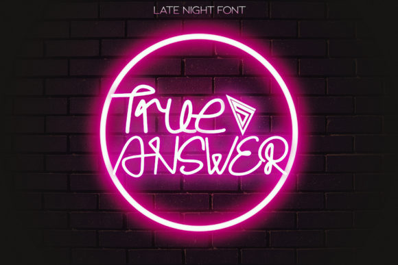 Late Night Font Poster 2
